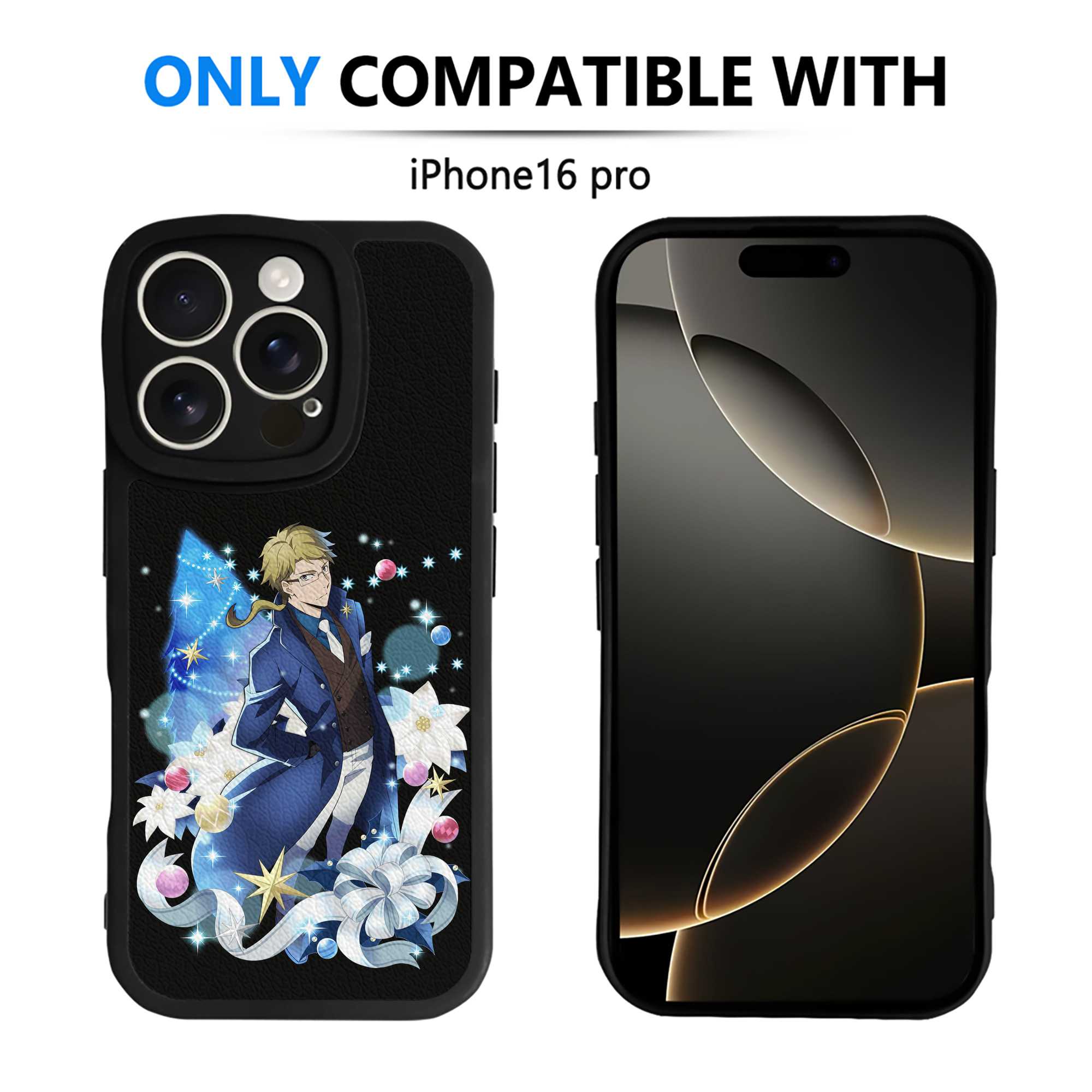 （画像用） 文豪ストレイドッグス Bungo Stray Dogs 【iPhone 16シリーズ対応】シリコンスマホケース（レザー調） 材質：シリコン